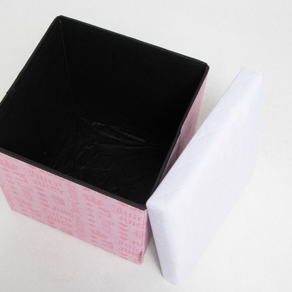 Juicy Couture Home Logo Crown Lidded Collapsible Storage Cube - Picture 4 of 9